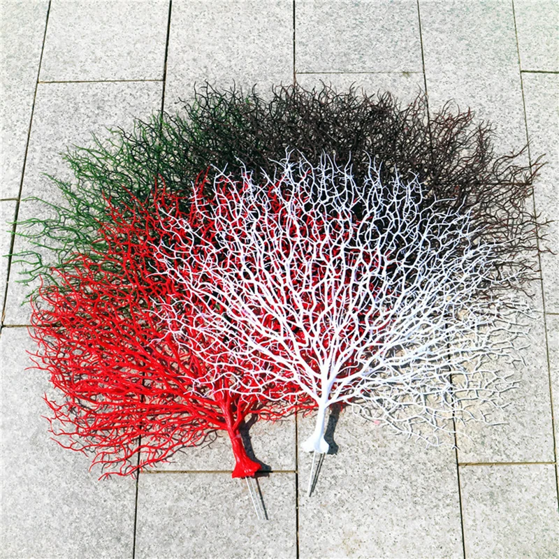 1pc Peacock Coral Branch Artificial Plants for Wedding Party Supplies Home Decorative Fake Flowers  Garden Decoration