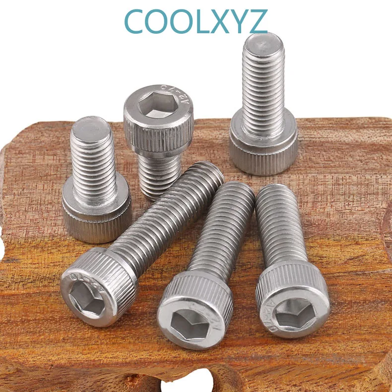 DIN912 304 stainless steel reverse thread / left thread / reverse thread / left internal hexagonal screw / bolt m4-m12 2PCS