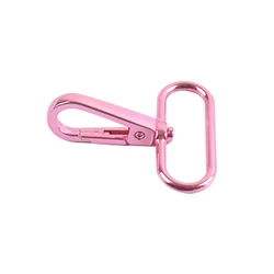 5pcs Pink Color 1inch 1.5 Inch Metal Swivel Hook For Handbag Making