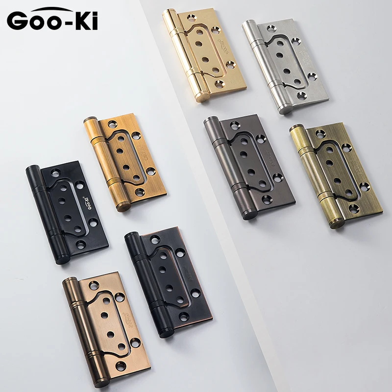 

1 Pcs Black Red Bronze 4 inch Stainless Steel Interior Door Bedroom Door Wooden Door Hinge Cupboard Child Mother Hinge Hardware