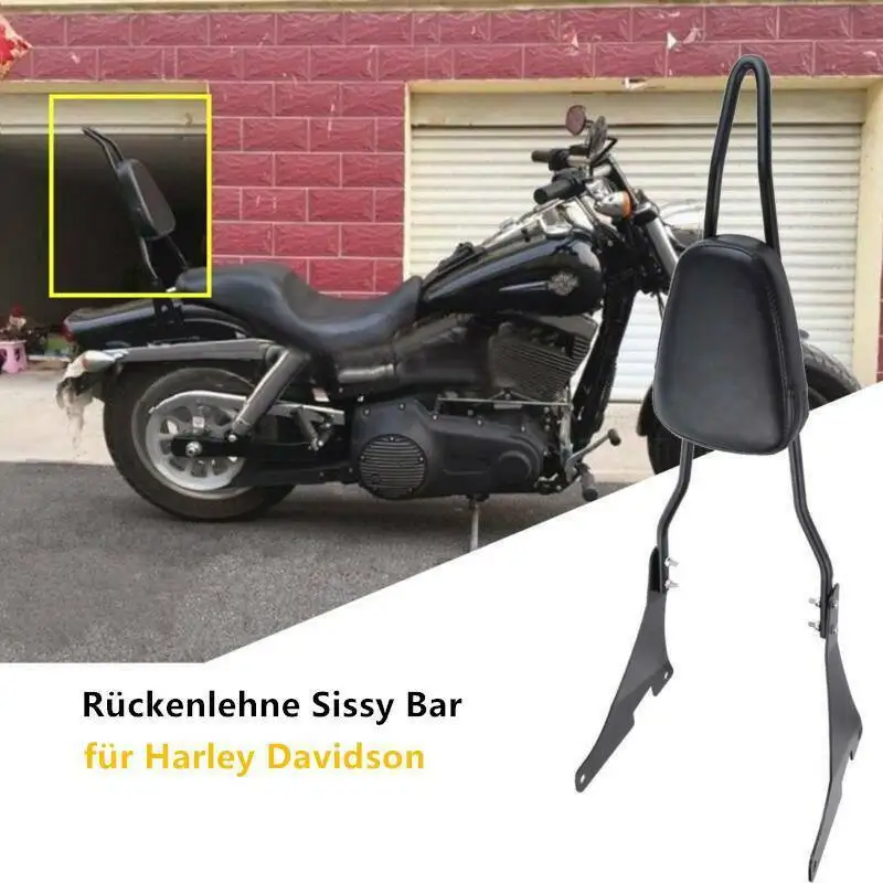 Motorcycle Luggage Rack Sissy Bar Rear Passenger Backrest Cushion Pad Mount Support For Harley Davidson Sportster 883 1200