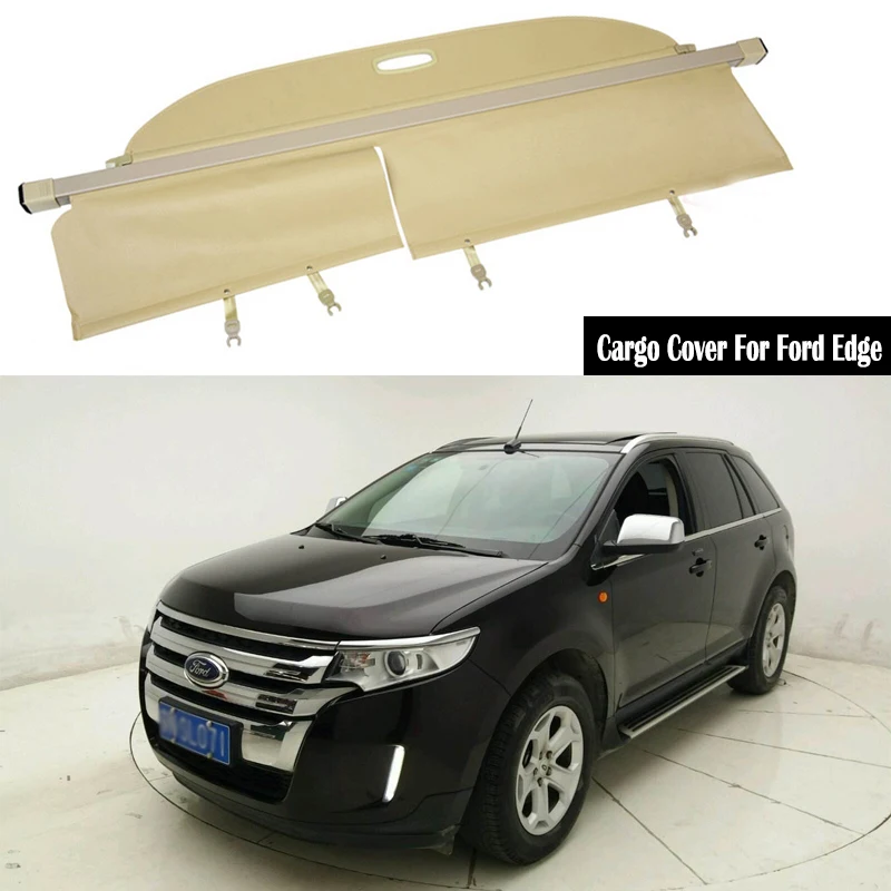 

Rear Cargo Cover For Ford Edge 2009 2010 2011 2012 2013 2014 2015 Manual Switch Tail Door privacy Trunk Screen Security Shield