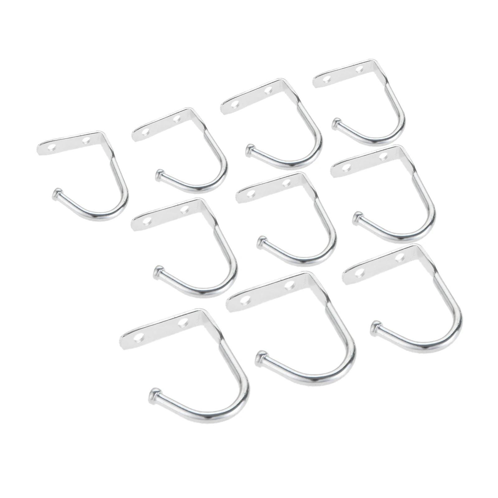 20/10/2 PCS Metal Ceiling Hooks Zinc Alloy Single Prong Bedrooms Bathrooms Kitchen Wall Hanger Hooks Coat Hat Towel Hook Silver