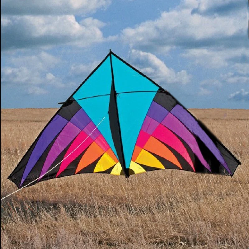 Outdoor Fun Sport Toys 3.6 m/ 5m Multicolor Power Large  Triangle Kite Ripstop Nylon Big For Adults Good Flying With Tools