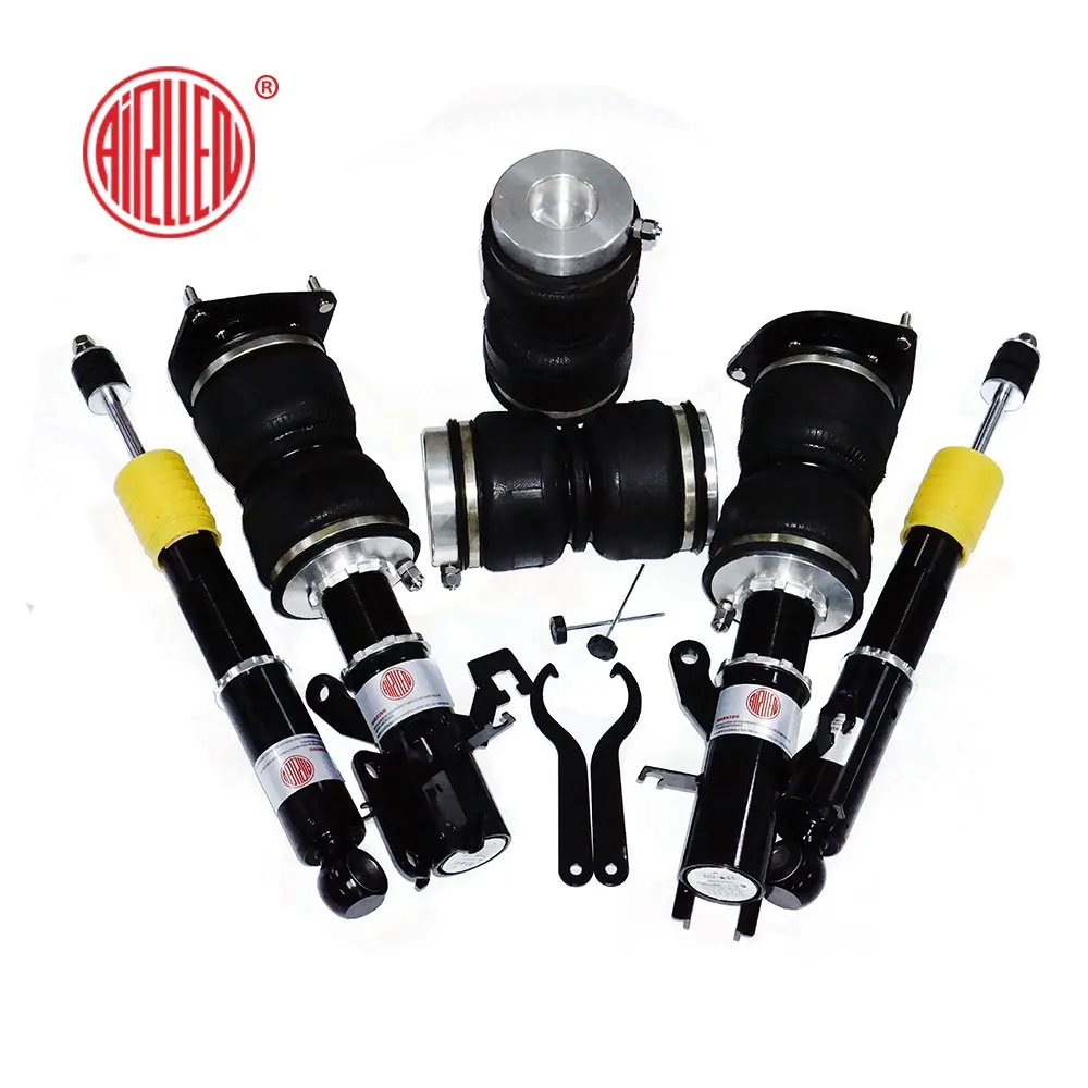 

air suspension kit for nissan bluebird Pneumatic air spring+coil adjustable damping coilovers Airllen airbag shock absorber