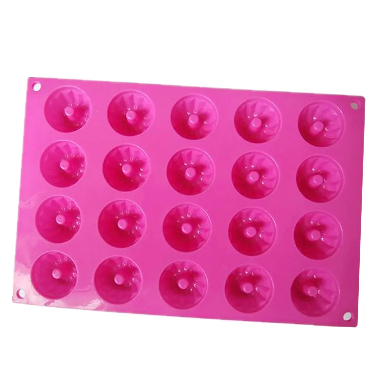 1pc 20 Cavity Silicone Chocolate Mold 3D Mini Chiffon Pudding Fondant Cake Mold DIY Baking Pastry Tools