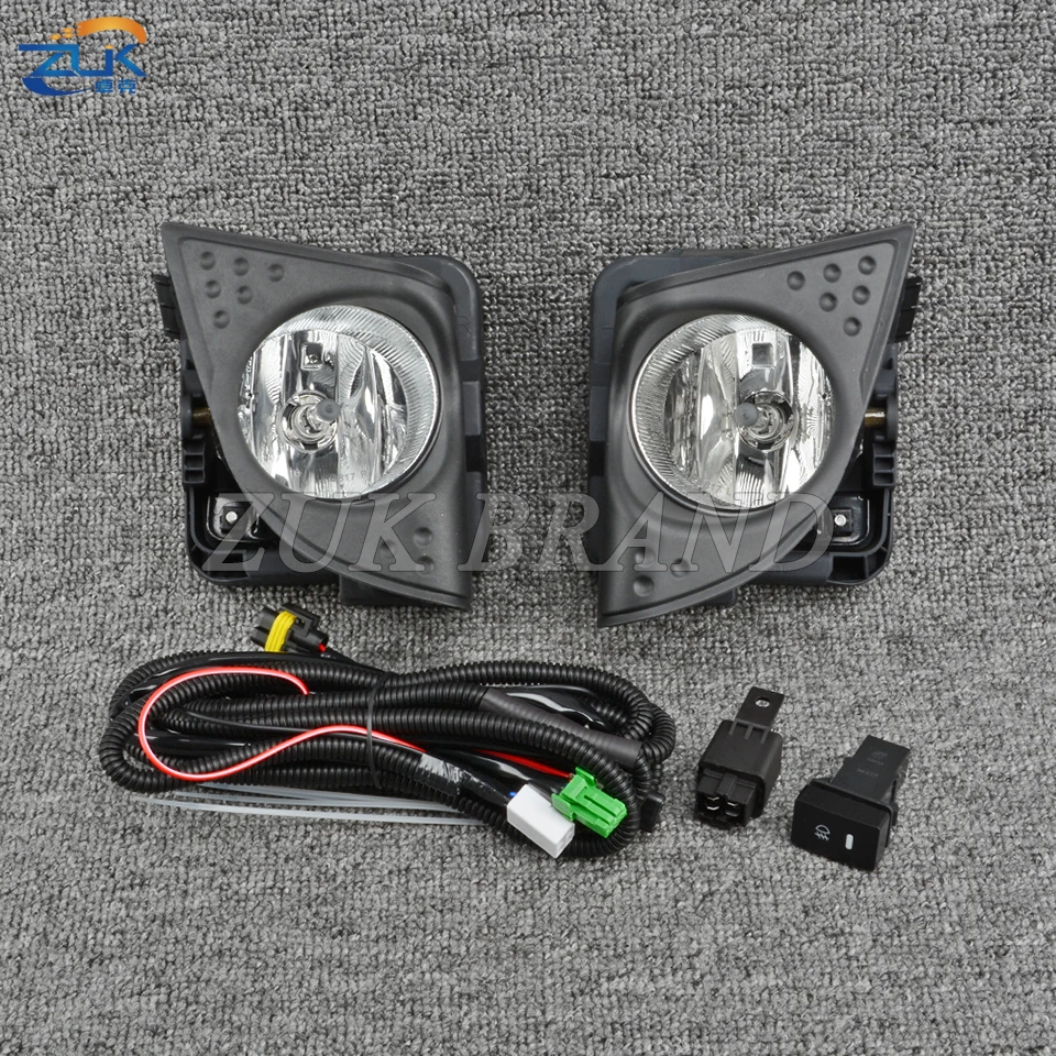 ZUK Car Front Fog Light Reflector Lamp Foglight Modification Set For HONDA ACCORD EURO CU1 CU2 2009-2012 For Acura TSX 2009-2010