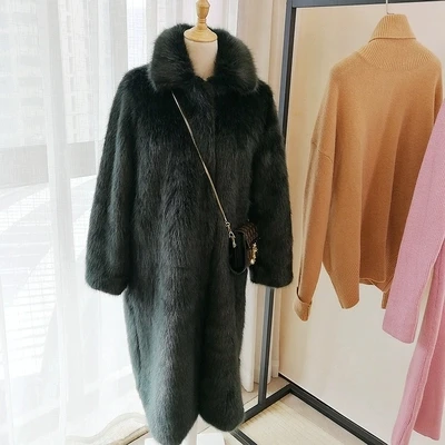 Top brand High-end New Style Fashion Women Faux Fur Coat S24  high quality