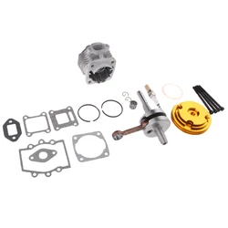 44mm Big Bore Top End Cylinder Rebuild Kit Piston For 49cc 2-Stroke engine mini dirt bike Pocket ATV Cylinder Piston Gasket Top