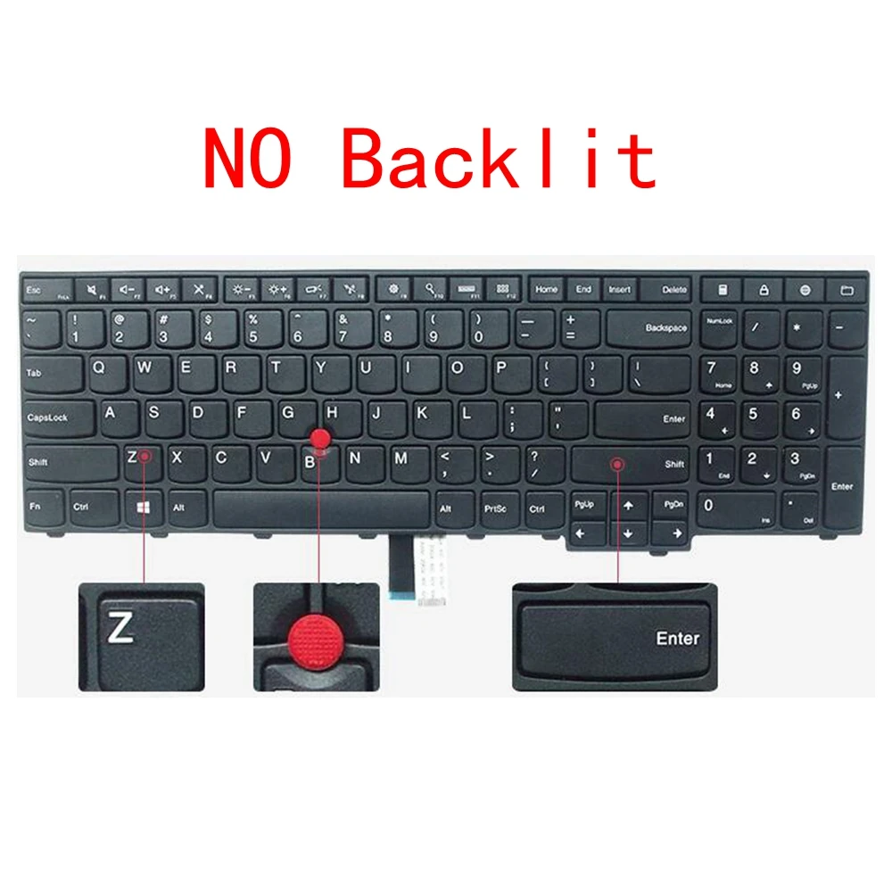 US/SP/RU Laptop Keyboard For Lenovo Thinkpad T560 T550 L560 P50S E540P W550S E531 L540 W540 T540 T540P E540 W550 W541 P50S L570