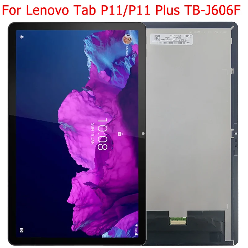 

11" Original Tab P11 LCD For Lenovo Tab P11 Plus LCD Display TB-J606F TB-J606 TB-J606L/N Display Touch Screen Digitizer Panel