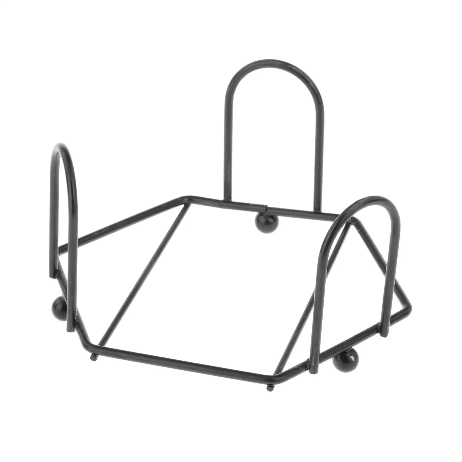 Wrought Iron Coaster Holder Storage Rack Kitchen Tabletop Organizer for Both Round and Square Coasters Decoration