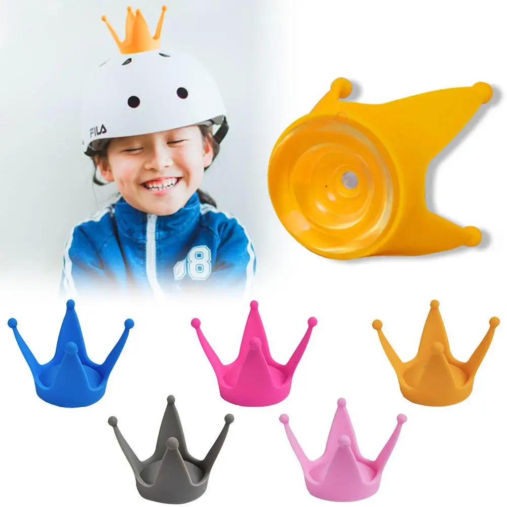 

Helmet Horns Decor Innovative Motorcycle Electric Car Helmet Suction Cup Crown Decoration Corners Moto Accessories