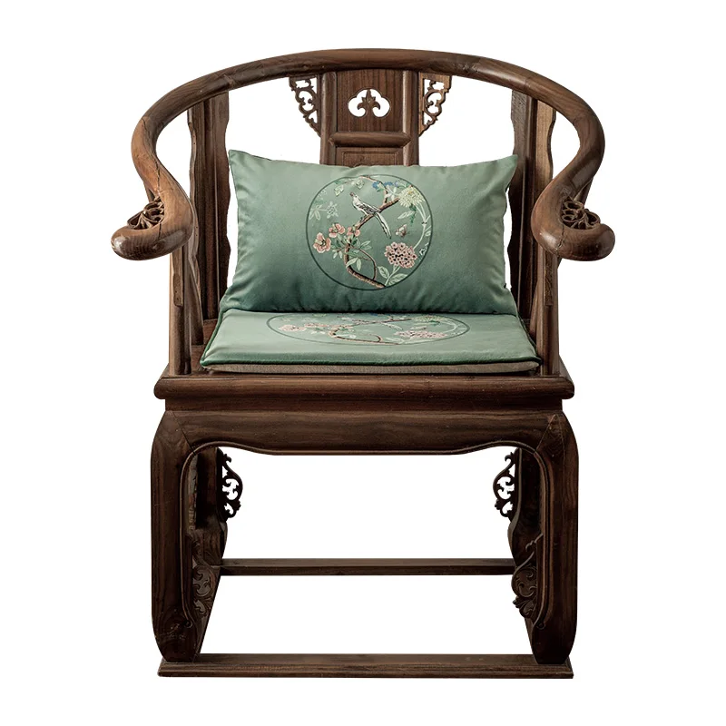 Medicci Home Chinoiserie Chinese Feature Cushion Covers Courtyard Bird And Flowers Print Lumbar Pillow Case Eastern Home Decor
