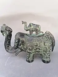 Antique Bronze Elephant Bottle Home Decoration