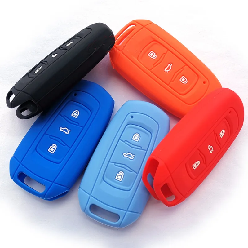 

Silicone Car Remote Key Case For Geely Atlas Boyue NL3 EX7 Emgrand X7 EmgrarandX7 SUV GT GC9 Borui Key Cover Fob Car Accessories