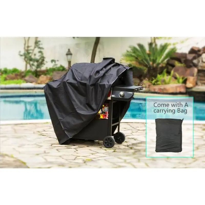 BBQ Cover Outdoor Dust Waterproof Weber Heavy Duty Charbroil Grill Cover Rain Protective Outdoor Barbecue Cover Round Bbq Grill