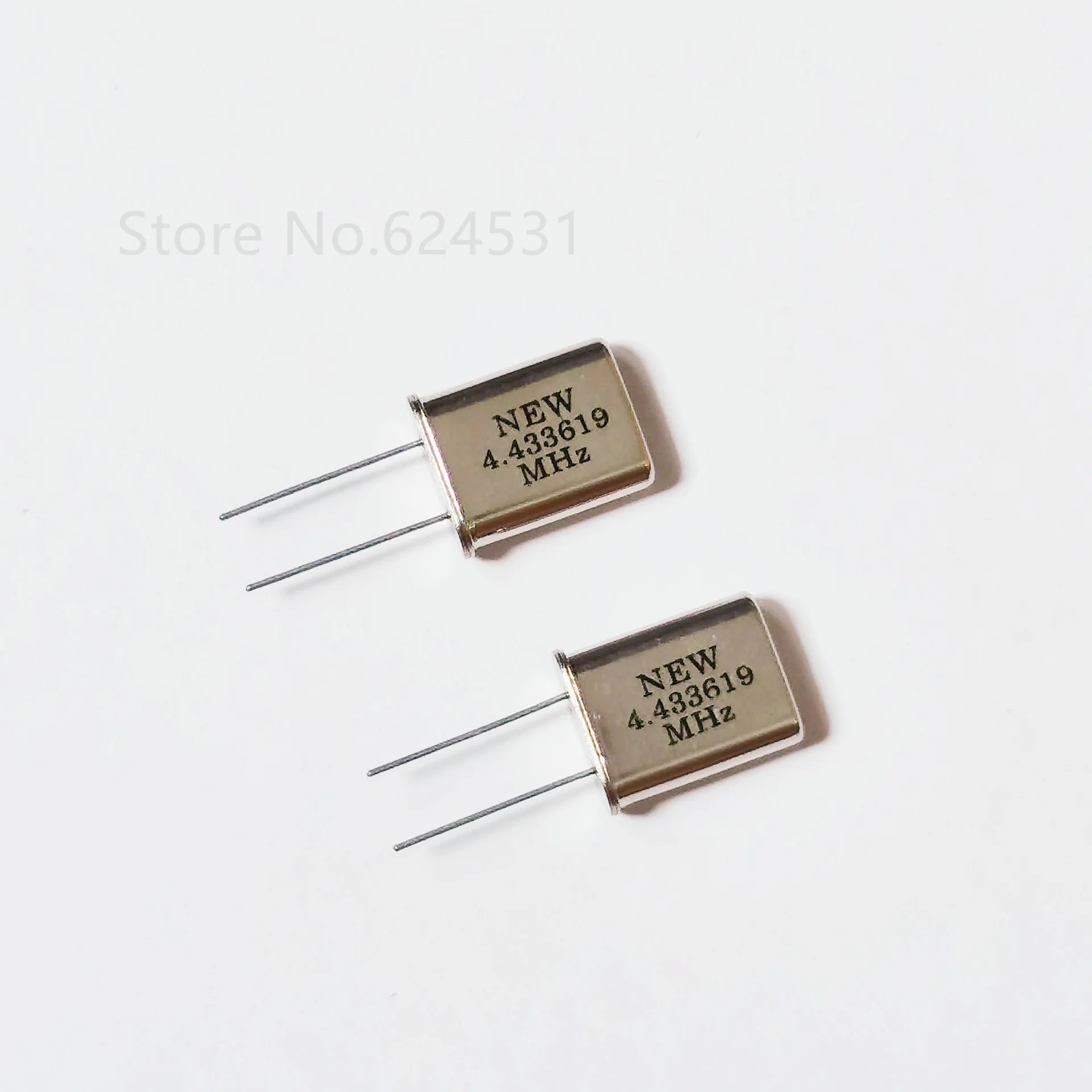 10pcs 4.43MHZ In-line passive quartz crystal oscillator HC-49U 4.433619MHZ 4.433MHZ crystal resonator