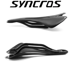 SYNCROS-Full Carbon Fiber MTB Bicycle Saddle, Bike Seat Cushion, Road, Mountain Fold, Front Seat, Cycling Seatposts, New Style