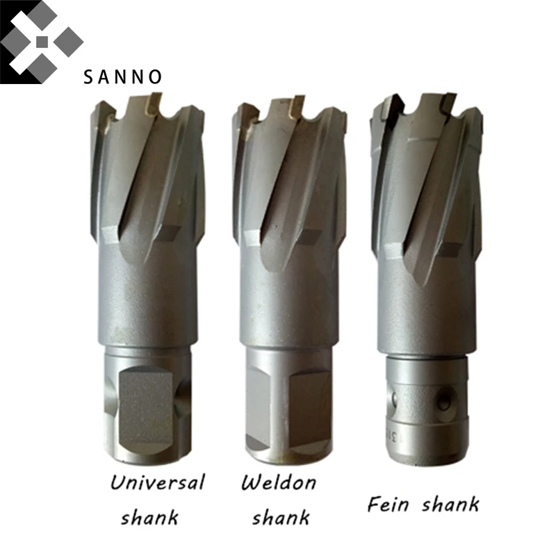 

High Quality Tipped TCT Annular Cutter Tool With Universal / Weldon / Fein Shank D12 x H35 / D23 x H35 / D39 x H35 Core Drills