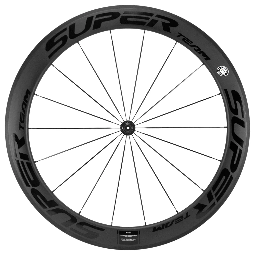 SUPERTEAM Front 60mm Rear 88mm Clincher Carbon Wheelset Road Bicycle Tubeless Carbon Wheels