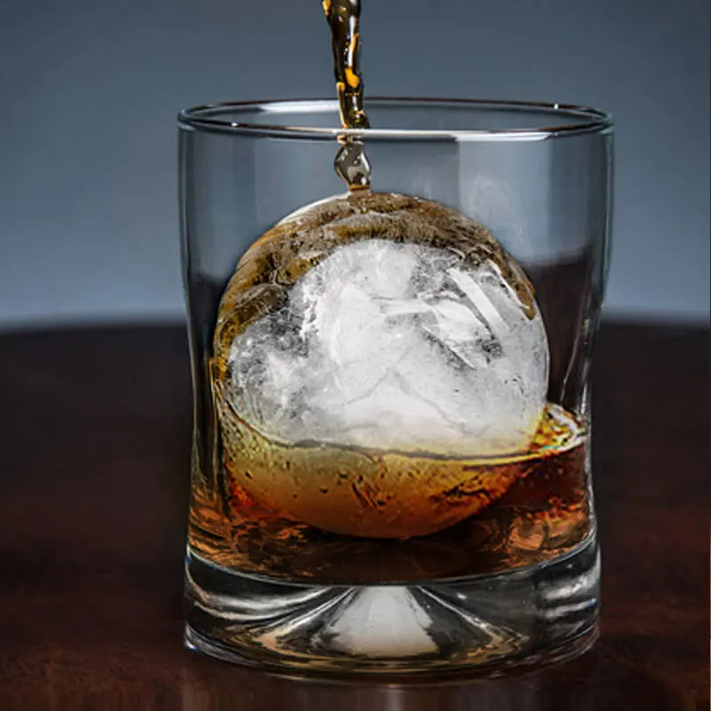 Crystal Clear Ice Ball Maker Ice Ball Press Spherical Whiskey Tray Mould Bubble-Free Ice Ball Maker  Ice Box Mold