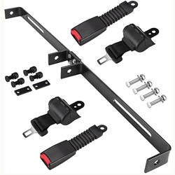 Retrofit 2-seater golf cart, retractable 47.64 inch seat belt bracket kit for EZGO Club Car Yamaha