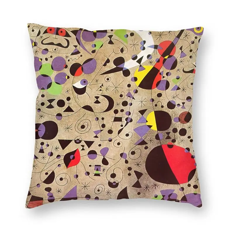 

Joan Miro The Poetess Throw Pillow Cover Home Decorative Custom Square Abstract art Cushion Cover 45x45cm Pillowcase for Sofa