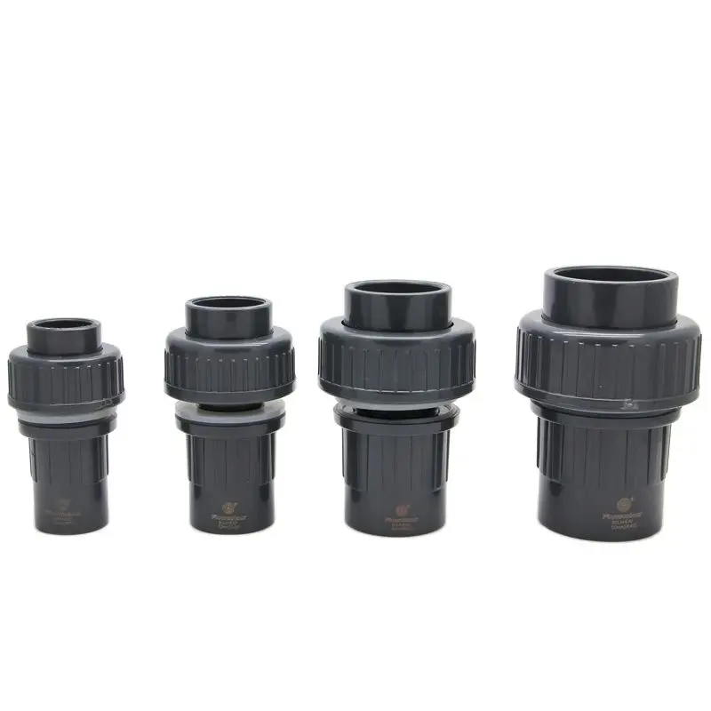 Flowcolour 20-50mm UPVC Quick  Connector Bulkhead Pipe Fittings Coupler Water Connector For Garden Irrigation Hydroponic System