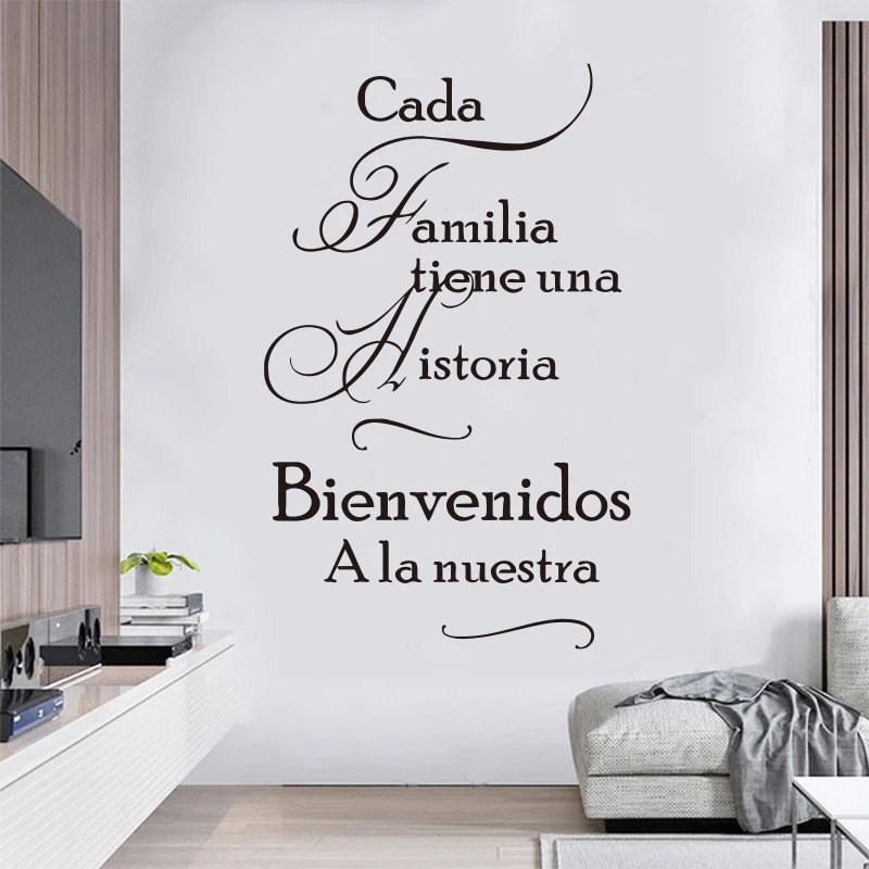 Spanish House quote wall stickers for home decoration vinyl engraving decal art poster for home decoration sz-061