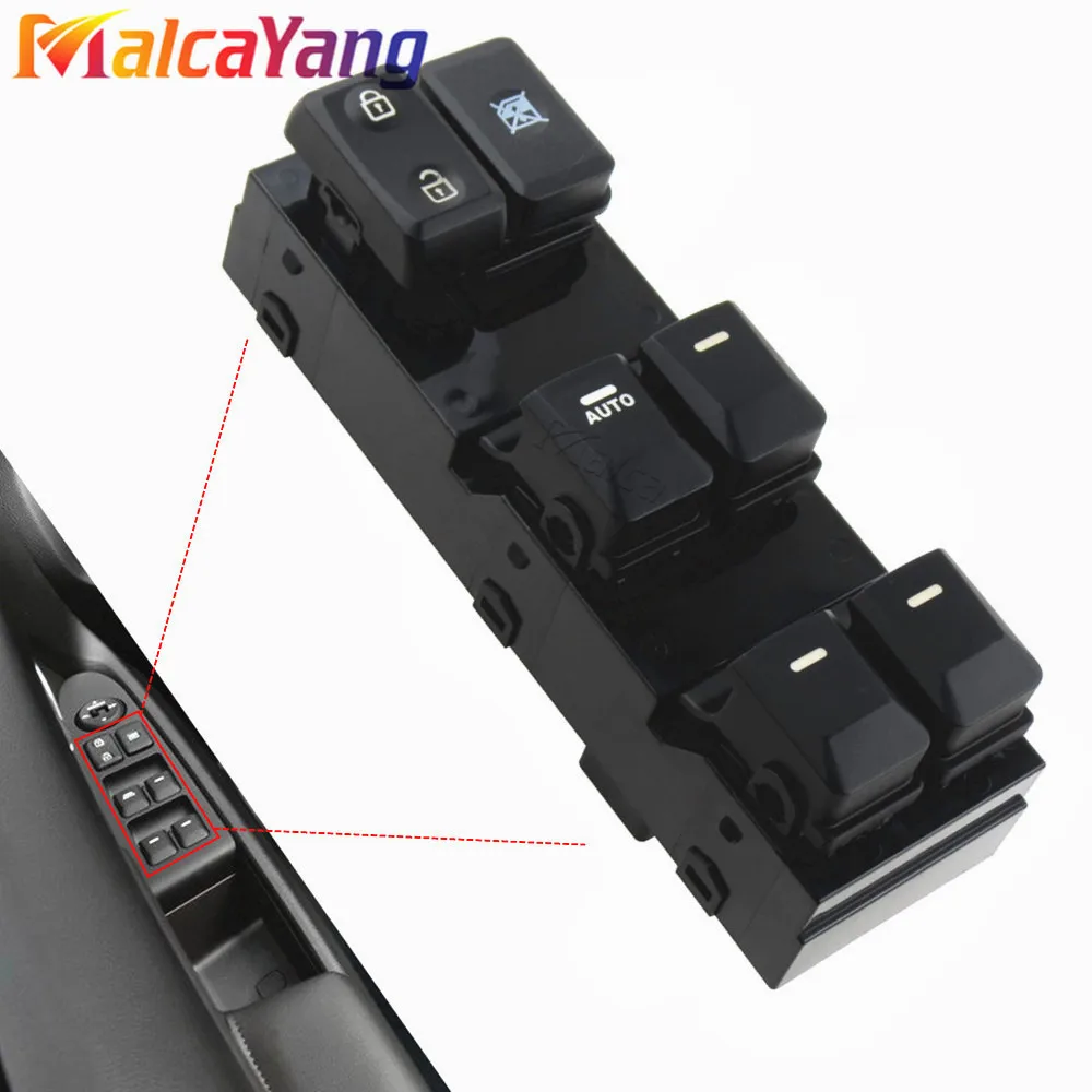 93570-3W400 For Kia Sportage 2011 2012 2013 2014 2015 2016 Red Light Electric Power Window Switch Button Car Accessories