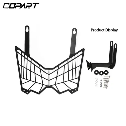 Imagen 2 del producto Protector de rejilla para faro delantero de motocicleta, accesorios para Kawasaki KLR 650, KLR650, KL650E, 2008-2023