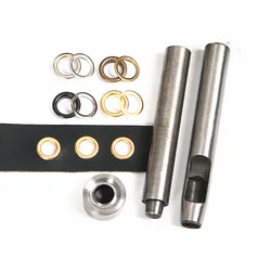 XUNZHE size 3.5mm -10mm 50pcs Eye tool grommets rivets but buttonholes multicolored buckle laces eye metal hole eyelet tool