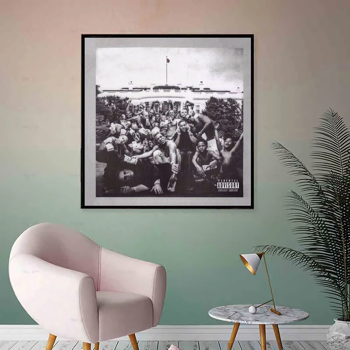 Kendrick Lamar To Pimp a Butterfly Music Album Cover Canvas Poster Home Wall Painting Decoration (No Frame)