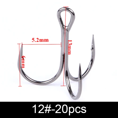 FTK Drillinge Baitholder Bass Angelhaken Köderhalter Fliegenbinden Kurbelhaken Set Salzwassernadel Angelhaken