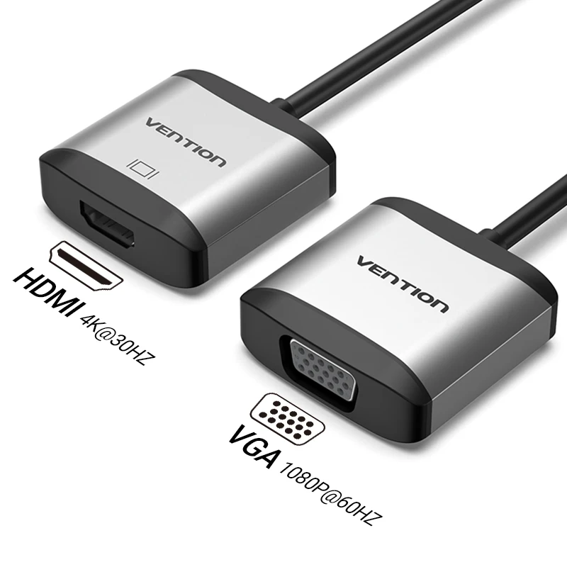 Vention Adapter USB C na HDMI 4K typ C na HDMI złącze VGA kabel do MacBook Pro Huawei Samsung USB typ C konwerter HDMI