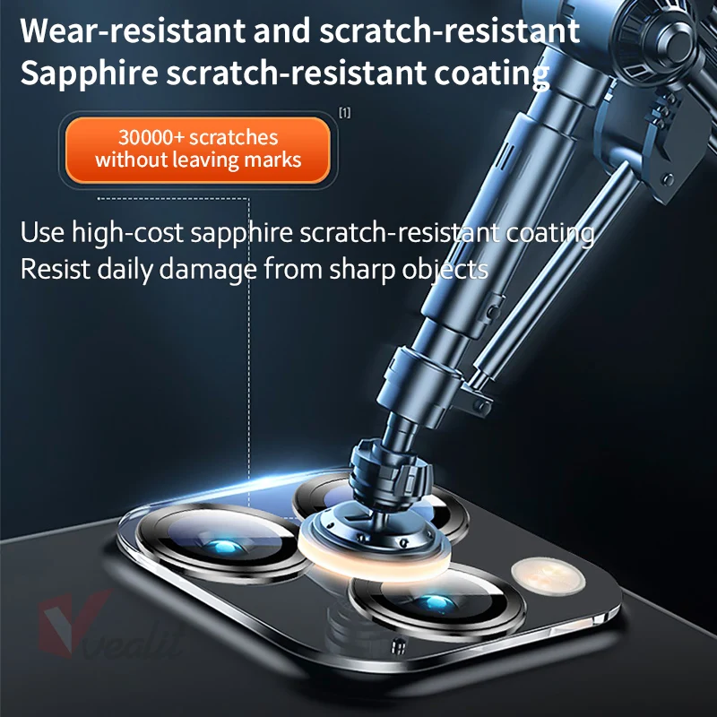 Luxury Metal Camera Lens Protector Screen Glass For iPhone 13 Pro Max 13 Mini 3D Camera Protector For iPhone 13 Pro Lens Glass