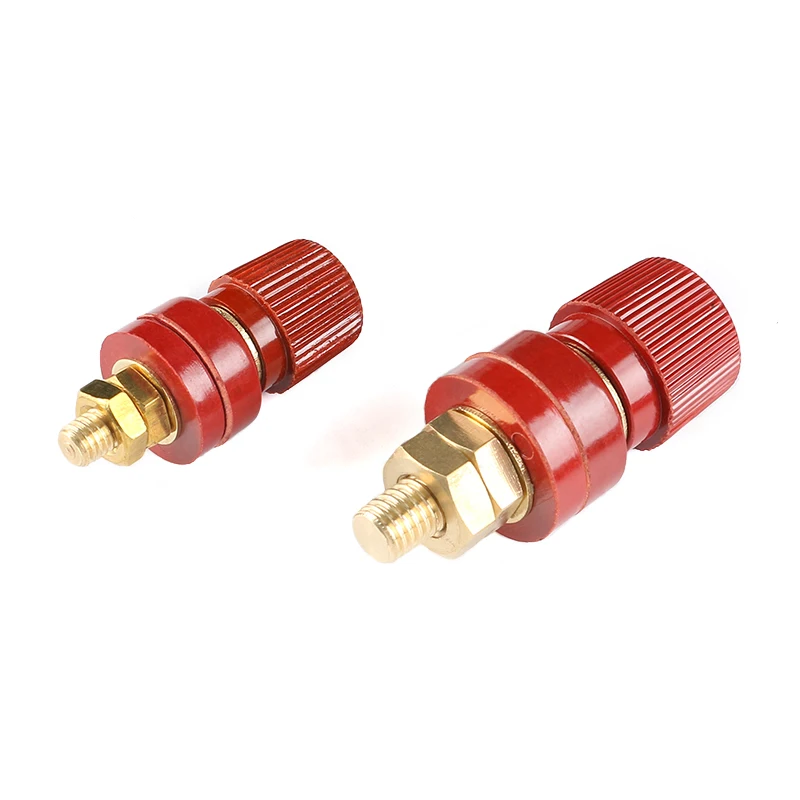 2pcs/1pc 6MM 8MM Full Copper Posts Brass Terminal Blocks Power Supply Terminals M6 M8 Welding Machine Inverter Post Connector