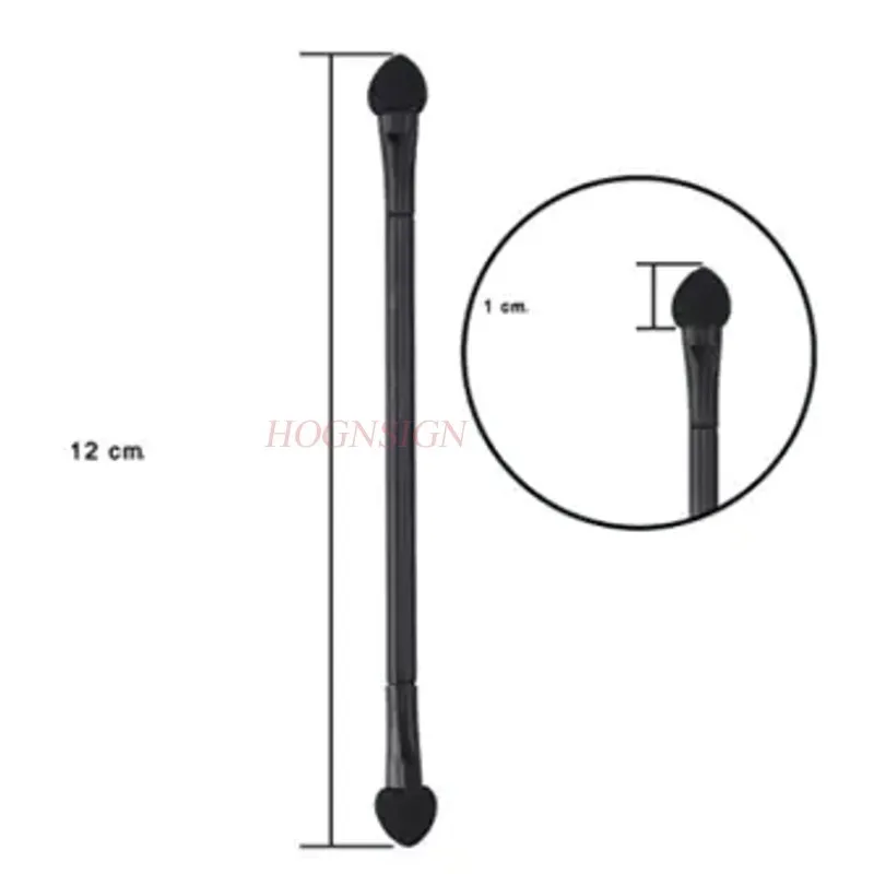 20 sztuk bardzo długich podwójnych pędzli do cieni do powiek w kształcie serca Gąbka do cieni do powiek w sztyfcie Pędzel do makijażu oczu Przenośny długopis do cieni do powiek Wyprzedaż