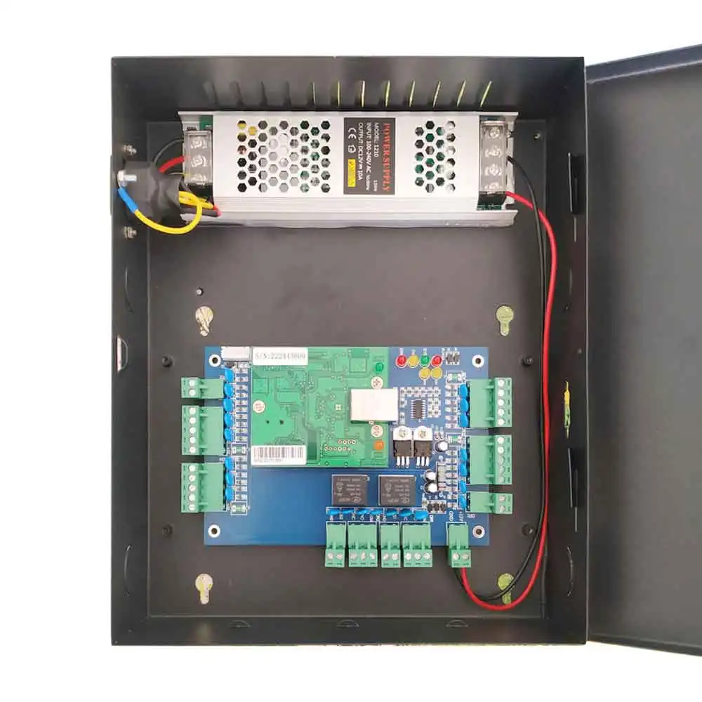 Tcp Ip Two Door Access Control With Hi Switch Power Supply 10a Output Support Fire Alarm Multi-Access Lock Rfid Reader Sn:L02