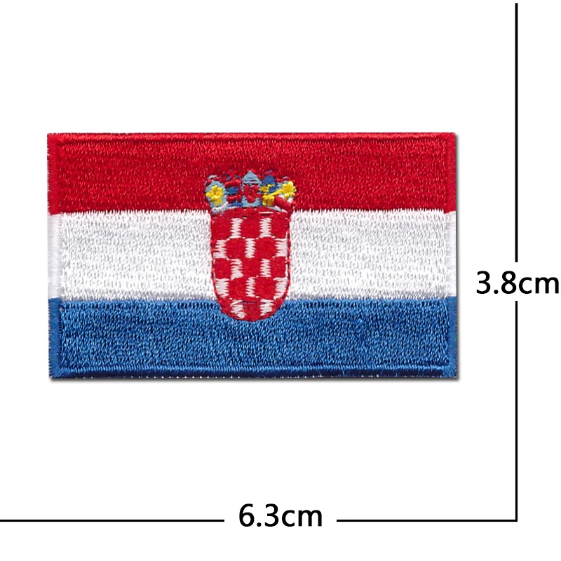 National flag computer embroidery patches clothes sticker ironing sewing Applique Belarus Belgium Croatia Czech Republic England