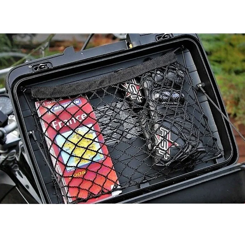 Motorcycle Cargo Mesh Net Cargo Organizer Trunk Luggage Storage For BMW R1200GS R1250GS F800GS F700GS F650GS Vario Case Panniers