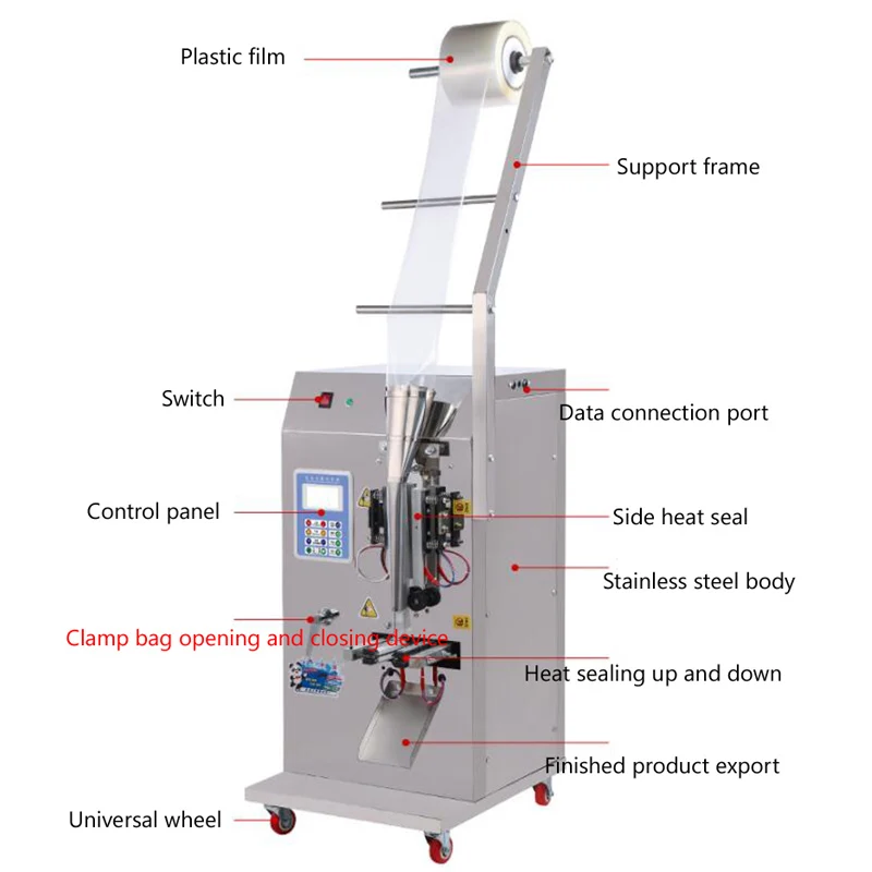 Economical Fully Automatic Small Liquid Sealing Bag Packing Machine For Juice, Soy Sauce And Other Liquid Packing Machine Price