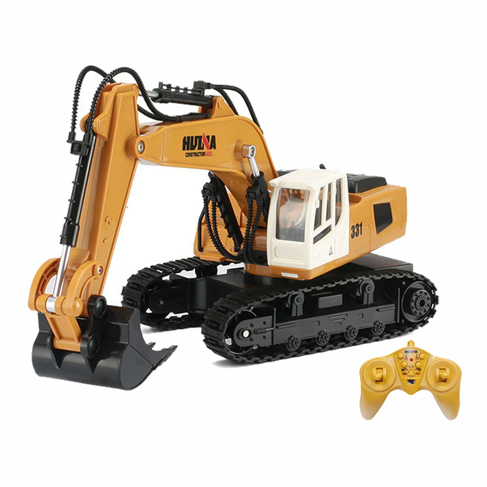 HUINA 1550 1520 331 Rc Car Excavator Truck 2.4G Radio Controlled Tractor Bulldozer Dumper Model Engineering Car Toys For Boys