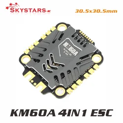 SKYSTARS 60A 3-6S 4in1 ESC BLHeli-32  ESC Speed Controller Board Dshot600 DShot1200 Lipo for FPV Racing Quadcopter