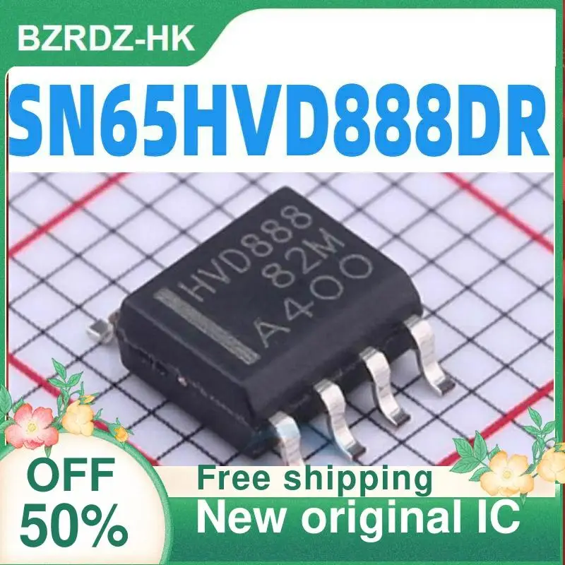 5 Teile/los SN65HVD888DR HVD888 SOP-8 RS-485 Neue original IC