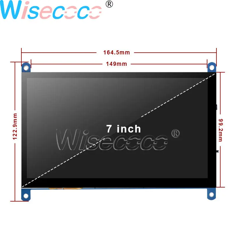 7 Inch Raspberry Pi LCD Screen IPS 1024*600 Module USB Capacitive Touch Panel Audio RPi XBox/SWITCH AIDA Orange Banana PI