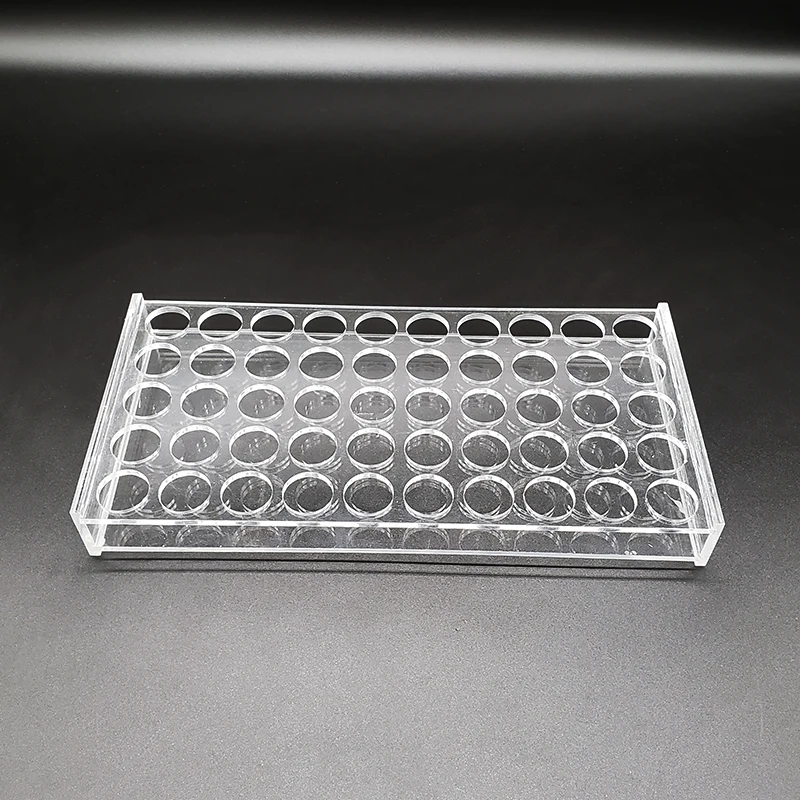 Plexiglass sample bottle rack, 30 holes / 50 holes / 100 holes for 10ml/15ml Screw-top bottle