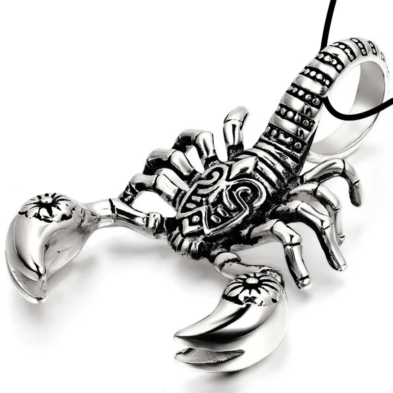 Animal Scorpion King Pendant Necklace Men\'s Necklace New Fashion Metal Sliding Pendant Accessories Party Jewelry