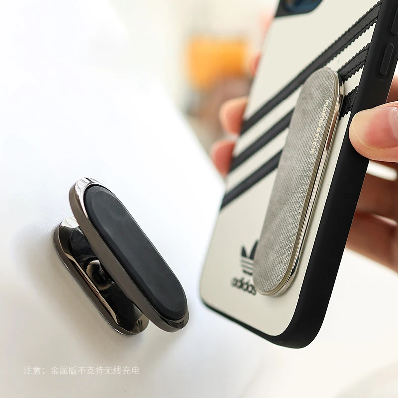 البنصر حامل الهاتف حلقة جلدية للهاتف المحمول شواحن الهواتف الجوال قبضة حامل العالمي المغناطيسي جذب الظهر ملصق